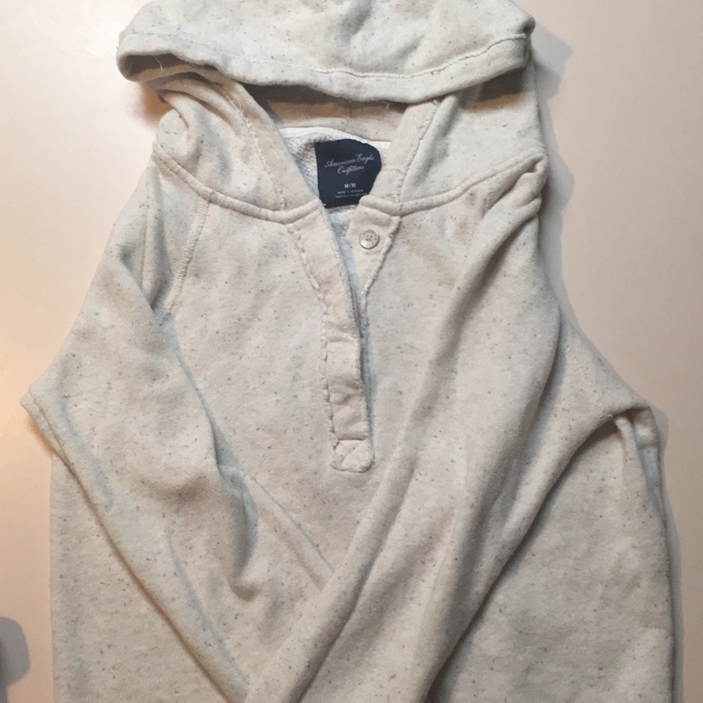 American Eagle button-up sweater.
